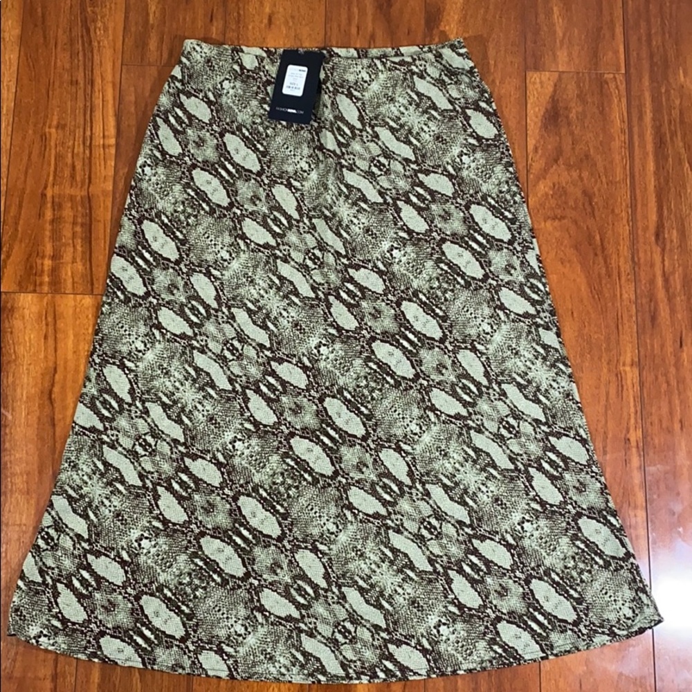 Snake Printed Skirt